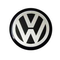 Emblema Chave Volkswagen Alumínio Preto 14Mm
