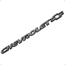 Emblema Chevrolet S10 Blazer 1997 Cromado Com Fundo Preto