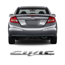 Emblema Civic Cromado Tampa Traseira 2012/2016 Emblema Civic Cromado Tampa Traseira 2012/2016