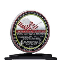 Emblema Coin U.S. Fire Ball Aid Heroic Firefighter Glory de 4 cm Emblema Coin U.S. Fire Ball Aid Heroic Firefighter Glory de 4 cm