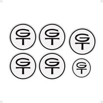 Emblema Compatível Maverick Gt Miolo Da Roda/volante Branco Emblema Compatível Maverick Gt Miolo Da Roda/volante Branco