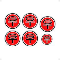 Emblema Compatível Maverick GT Miolo Roda Volante Vermelho Emblema Compatível Maverick GT Miolo Roda Volante Vermelho