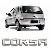 Emblema Corsa Cromado Tampa Traseira 2007/2012 Emblema Corsa Cromado Tampa Traseira 2007/2012