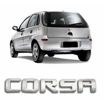 Emblema Corsa Cromado Tampa Traseira 2007/2012