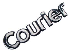 Emblema "courier" cromado com fundo preto courier 1997 1998 1999 2000 2001 2002 2003 2004 2005 2006 2007 2008 2009 2010
