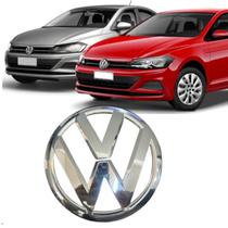Emblema cromado grade dianteira novo polo e virtus original