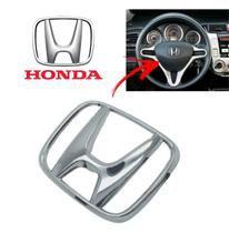 Emblema Cromado para Volante Honda Civic 2007/2018 City 2009/ 2018 HRV 2015/ 2018 Medida 40x50mm