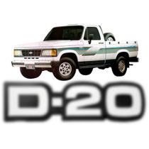 Emblema D20 1985 A 1996 Antigo Cromado Emblema D20 1985 A 1996 Antigo Cromado