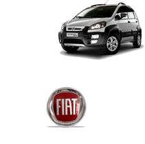 Emblema da Frente Fiat Idea Adventure Vermelho Adesivo