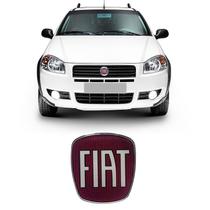 Emblema Da Grade Dianteira Fiat Strada Adesivo Resinado