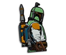 Emblema de alfinete esmaltado Star Wars The Mandalorian Boba Fett Emblema de alfinete esmaltado Star Wars The Mandalorian Boba Fett