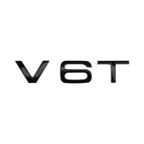 Emblema De Carro 3D ABS Cromado Preto V6T V8T V10 Adesivos Laterais Para A4L A5 A6L A7 S4 S5 Emblema De Carro 3D ABS Cromado Preto V6T V8T V10 Adesivos Laterais Para A4L A5 A6L A7 S4 S5