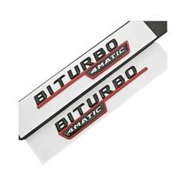 Emblema De Carro Mercedes Benz AMG Logo TURBO 4MATIC Adesivo Para Ambos Os Lados Do Para-lama X247