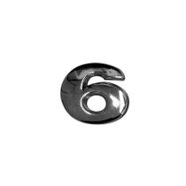 Emblema de Carro Número 6 - Personalize seu Veículo Emblema de Carro Número 6 - Personalize seu Veículo