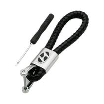 Emblema De Chave De Carro Em Metal E Couro Para Hyundai Elantra, Kona, I10, I20, I30, Ix25, Ix35,