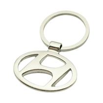 Emblema De Chave De Carro Em Metal E Couro Para Hyundai Elantra, Kona, I10, I20, I30, Ix25, Ix35,