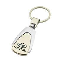 Emblema De Chave De Carro Em Metal E Couro Para Hyundai Elantra, Kona, I10, I20, I30, Ix25, Ix35,