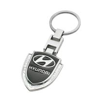 Emblema De Chave De Carro Em Metal E Couro Para Hyundai Elantra, Kona, I10, I20, I30, Ix25, Ix35,