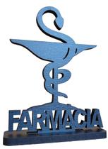 Emblema De Mesa, Símbolo Profissão Farmacia Formatura - Wood Art