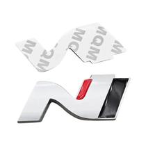 Emblema De Metal 3D NLine Para Hyundai I20 I30 Sonata Kona Elantra Tuson, Adesivo Para Porta-Malas E