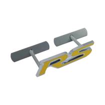 Emblema De Metal 3D RS Para Honda Civic City Fit Jazz Shuttle, Adesivo Para Grade Do Carro E