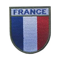 Emblema De Moral Da Bandeira Francesa, Patch Bordado, Adesivo Tático Militar Reflexivo Infravermelho