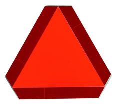 Emblema de veículo SMV Steel Sinal de veículo em movimento lento 36x36 cm