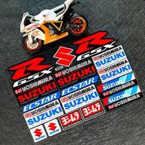 Emblema De Vinil Refletivo E Impermeável Para Capacete De Motocicleta Suzuki, Conjunto De Adesivos
