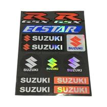 Emblema De Vinil Refletivo E Impermeável Para Capacete De Motocicleta Suzuki, Conjunto De Adesivos