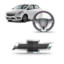 Emblema De Volante Cruze Onix Prisma Sonic Cobalt Preto