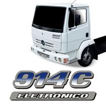 Emblema Do Capô 914C Eletrônico Mercedes Adesivo Caminhão Emblema Do Capô 914C Eletrônico Mercedes Adesivo Caminhão