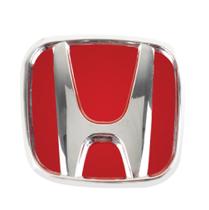 Emblema Do Porta Mala Honda New Civic 2007 A 2011 - Fundo Vermelho Emblema Do Porta Mala Honda New Civic 2007 A 2011 - Fundo Vermelho