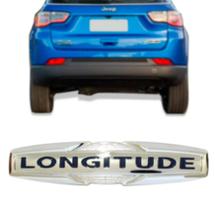 Emblema do porta malas (longitude) jeep renegade/ compass 15/ cromado Emblema do porta malas (longitude) jeep renegade/ compass 15/ cromado