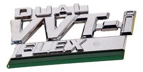 Emblema Dual Vvt-i Flex Toyota Corolla 09/13.