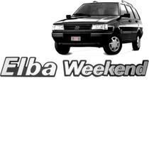 Emblema Elba Weekend 1986 1987 1988 1989 1990 a 1996 Cinza