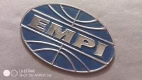 Emblema EMPI azul em metal Emblema EMPI azul em metal
