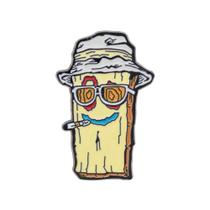 Emblema engraçado do personagem Brooch Pin Creative Cartoon Wood Emblema engraçado do personagem Brooch Pin Creative Cartoon Wood