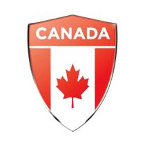 Emblema Escudo Alto Relevo Cromado Bandeira Canada Emblema Escudo Alto Relevo Cromado Bandeira Canada