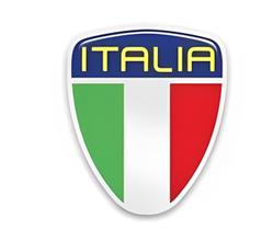 Emblema Escudo Italia Auto Relevo Resinado Decorativo