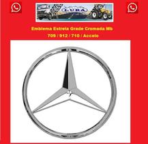 Emblema Estrela Grade Cromada Mb 709 / 912 / 710 / Accelo 4068100018