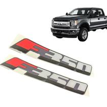 Emblema "F350" Da Lateral Ford F350 (Par) - 2014/2019 Original - EC3516B114BB