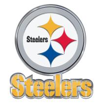 Emblema FANMATS NFL Pittsburgh Steelers Logotipo circular 10x8cm Emblema FANMATS NFL Pittsburgh Steelers Logotipo circular 10x8cm