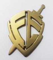 Emblema Fe Evocrome Dourado 7,5 x 5,3 Emblema Fe Evocrome Dourado 7,5 x 5,3