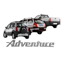 Emblema Fiat Adventure 2000 até 2003 Cromado