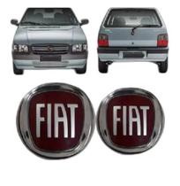 Emblema Fiat Grade + Porta Mala Uno Fire 2004 A 2013 Emblema Fiat Grade + Porta Mala Uno Fire 2004 A 2013
