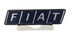 Emblema FIAT Porta Malas Azul Moldura Preta IMPRESSO