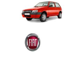 Emblema Fiat Uno Fire 2004 Vermelho Adesivo