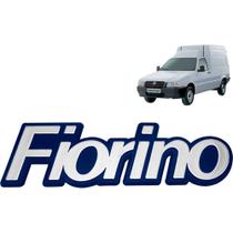 Emblema Fiorino 1977 A 1988 Fundo Azul Cromado