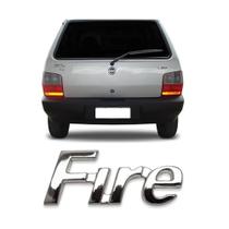 Emblema Fire Cromado Linha Fiat Todos