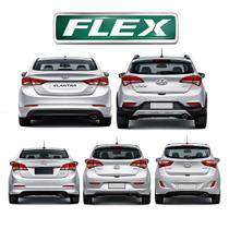 Emblema Flex Tampa Traseira Elantra I30 HB20 HB20S HB20X 10109 Emblema Flex Tampa Traseira Elantra I30 HB20 HB20S HB20X 10109